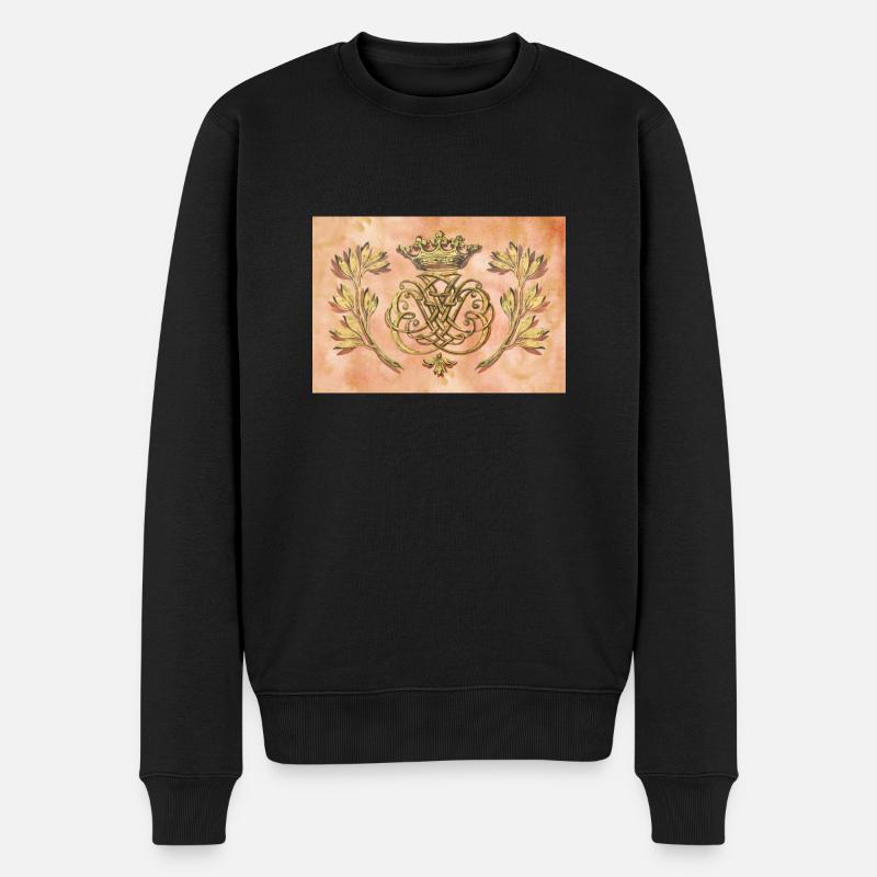 Bach Siegel / Monogramm / Wappen / Insignien - Männer Premium Bio Pullover - Schwarz