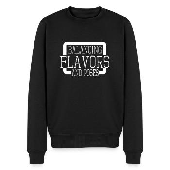 délices culinaires d’anniversaire heureux - Pull Premium bio Homme - noir - Devant - Nico (187cm)
