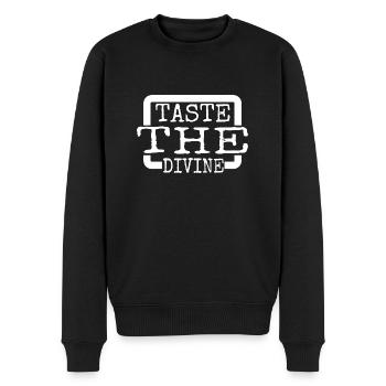 Taste Sensations Exotic Flavors Culinary Ecstasy - Men's Premium Organic Jumper - black - Front - Nico (187cm)