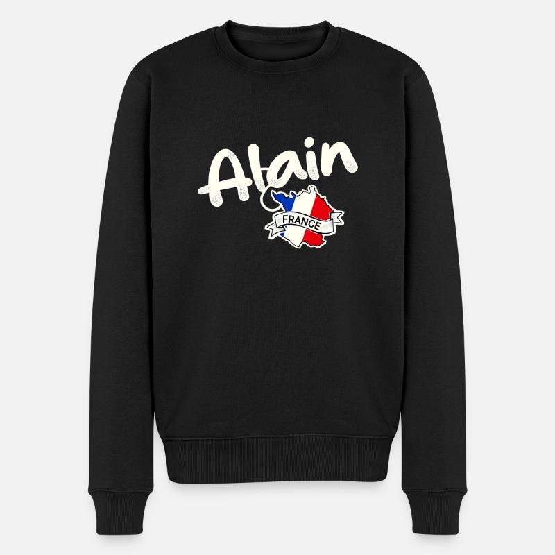 Alain France - Pull Premium bio Homme - noir