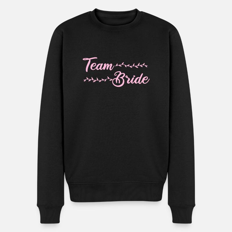 team bride - Männer Premium Bio Pullover - Schwarz