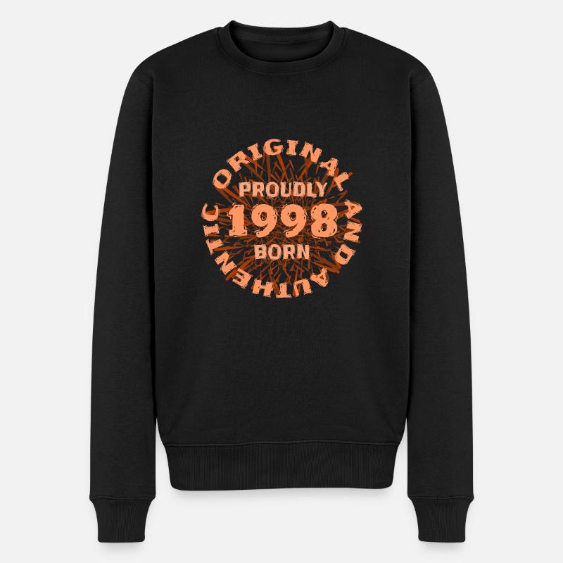 Prozent 1998 - Männer Premium Bio Pullover - Schwarz