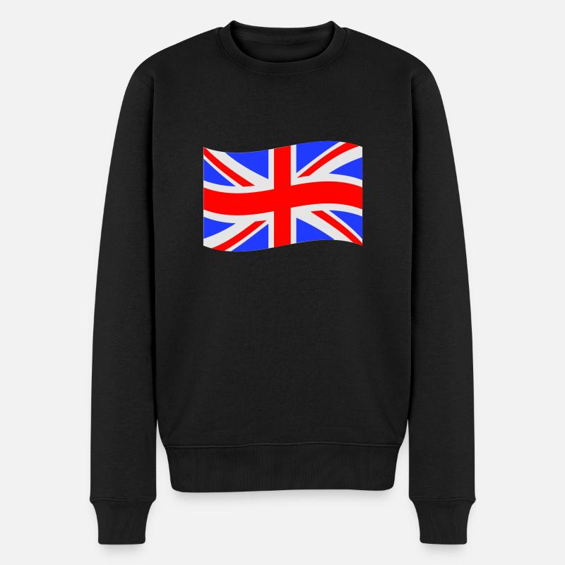 UK - Männer Premium Bio Pullover - Schwarz