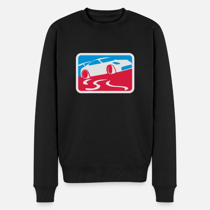 Drift_League - Männer Premium Bio Pullover - Schwarz