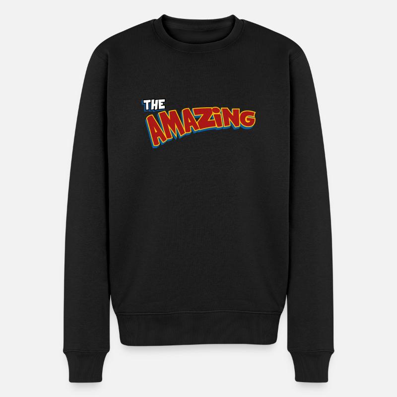 The amazing me - Männer Premium Bio Pullover - Schwarz