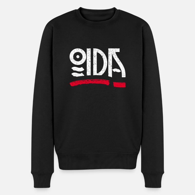 Oida - Männer Premium Bio Pullover - Schwarz