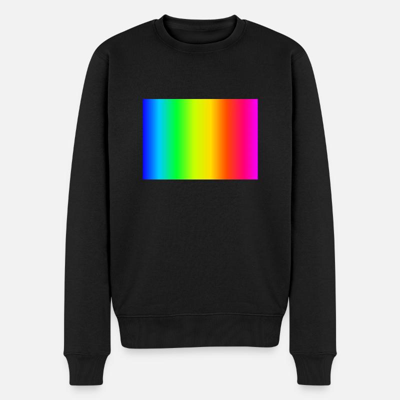 Farbverlauf Muster Pattern in verschiedenen Farben - Männer Premium Bio Pullover - Schwarz