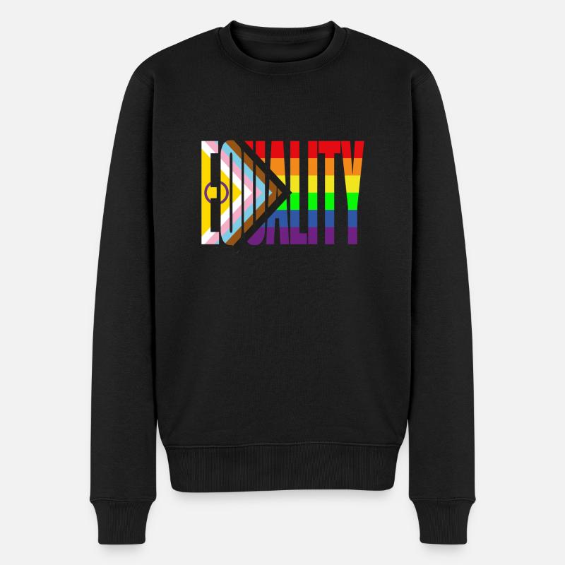 Equality - Männer Premium Bio Pullover - Schwarz