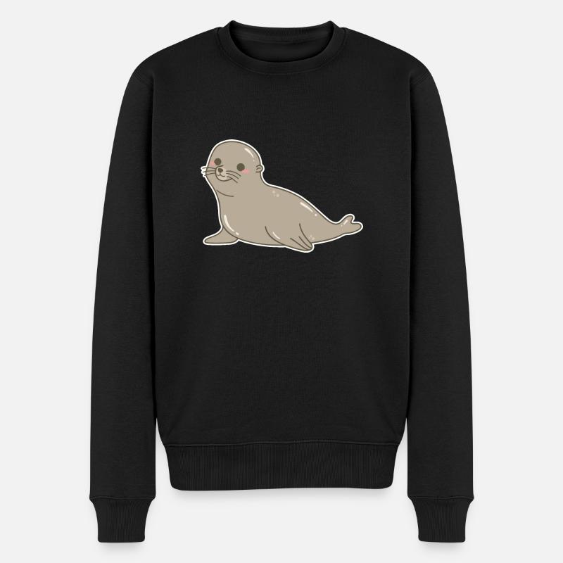 Lion de mer - Pull Premium bio Homme - noir