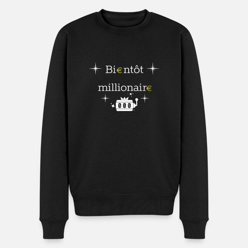 Bientôt millionaire - Pull Premium bio Homme - noir