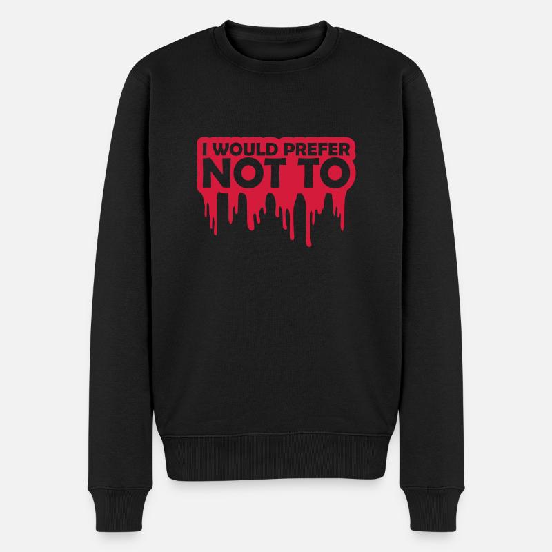 Je préfère ne pas - Pull Premium bio Homme - noir