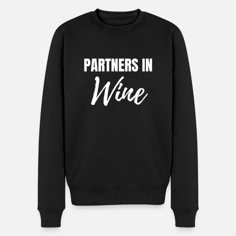 Partenaires dans le vin - Pull Premium bio Homme - noir