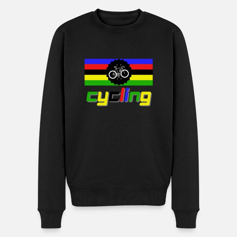 Radsport Weltmeister - Männer Premium Bio Pullover - Schwarz