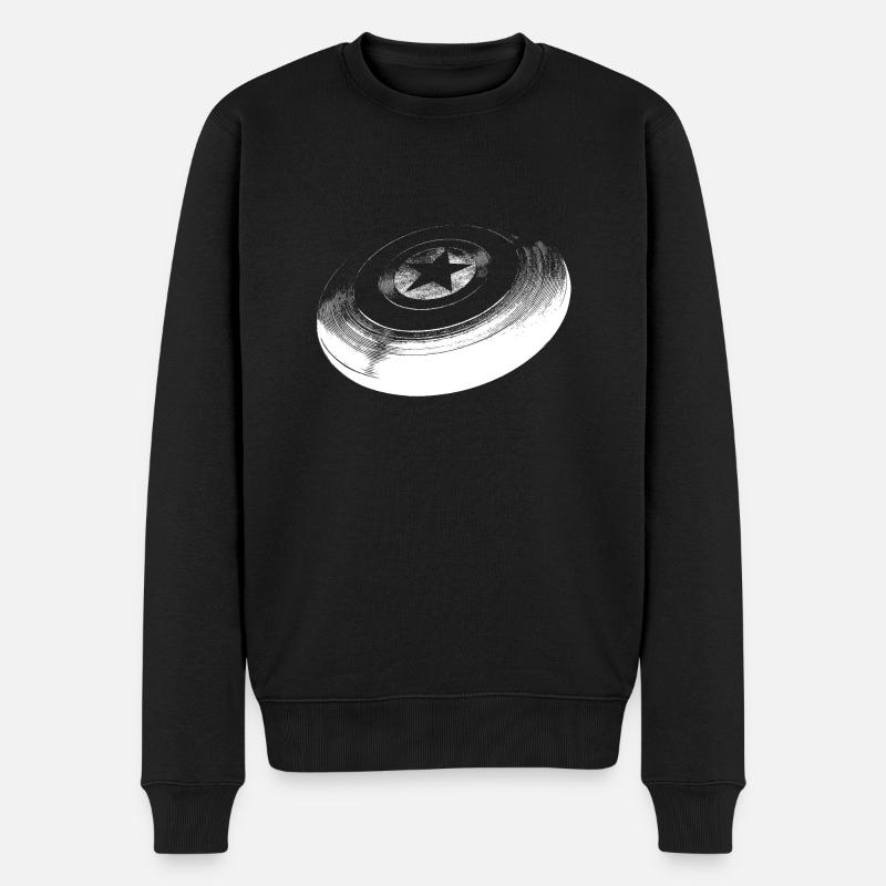 Frisbee - Männer Premium Bio Pullover - Schwarz