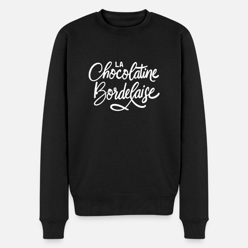 La chocolatine bordelaise - Pull Premium bio Homme - noir