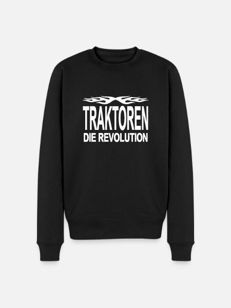 Traktor - Männer Premium Bio Pullover - Schwarz