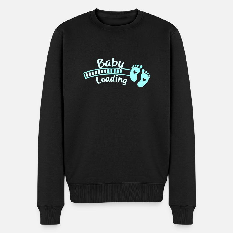 Chargement des pieds de bébé - Pull Premium bio Homme - noir