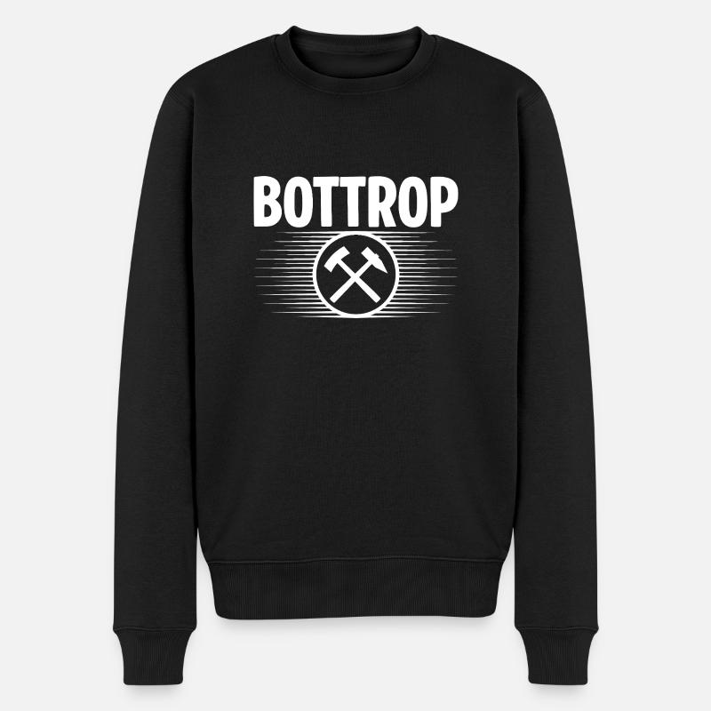 Bottrop Bergbau - Männer Premium Bio Pullover - Schwarz