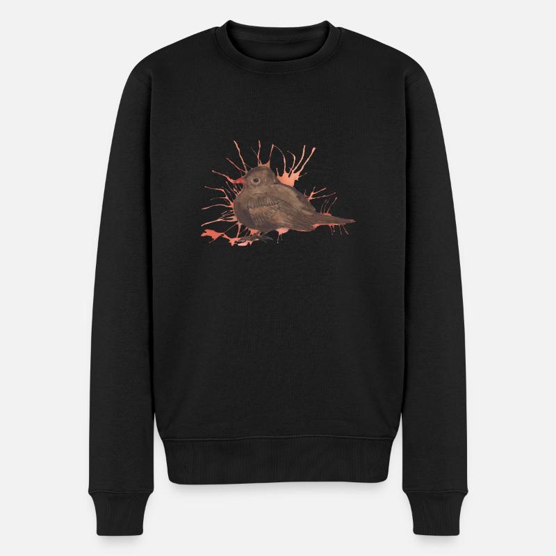 Krafttier der Woche Amsel - Männer Premium Bio Pullover - Schwarz