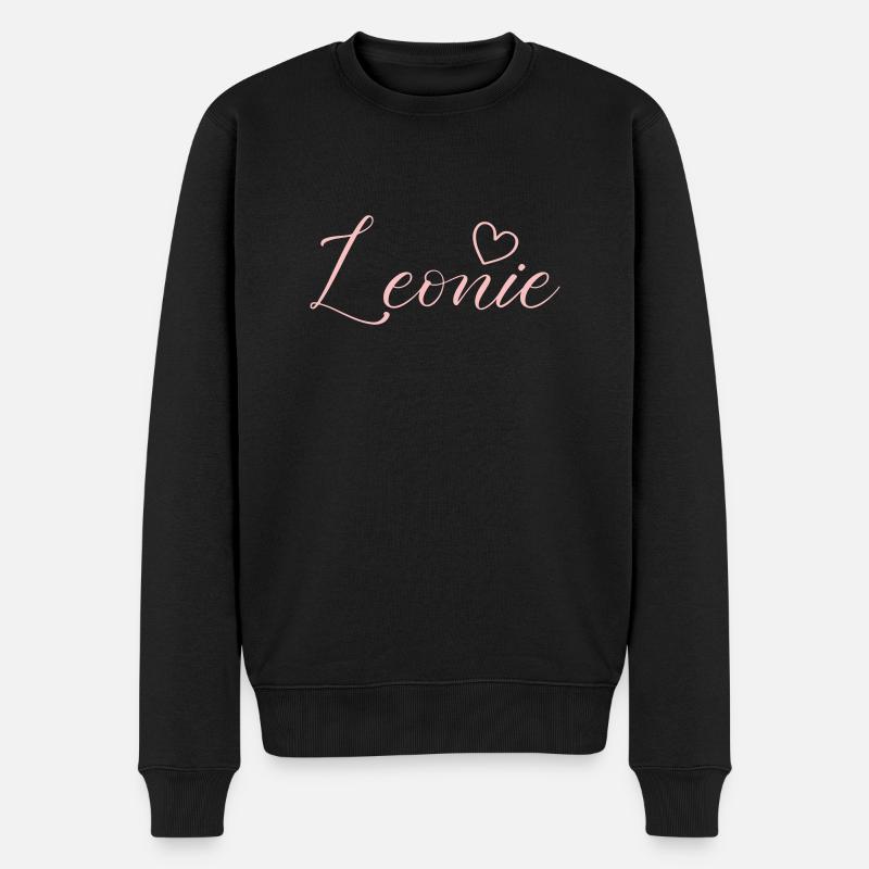 leonie name - Männer Premium Bio Pullover - Schwarz