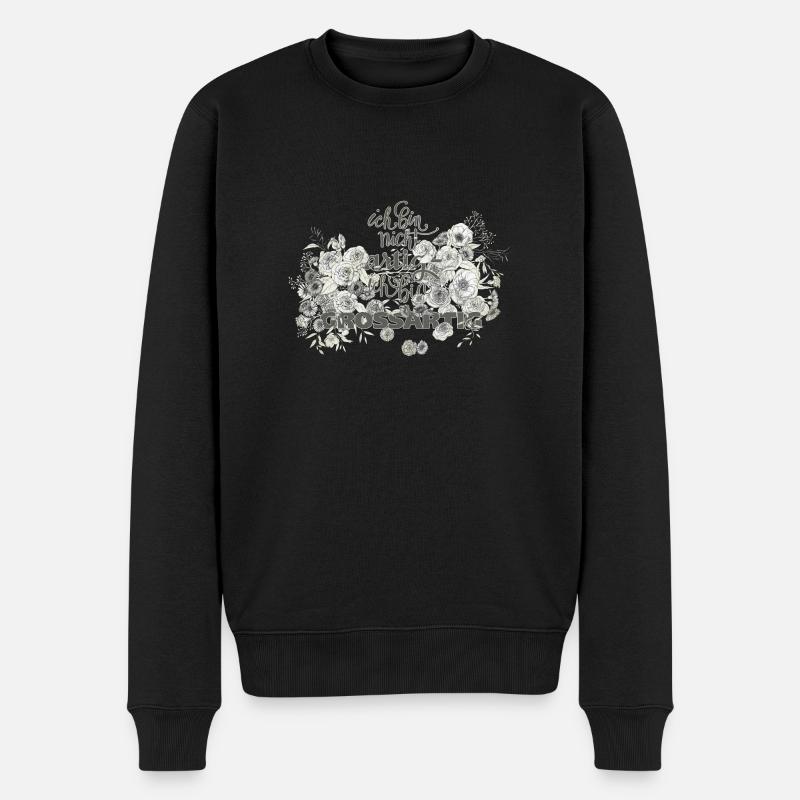 ich bin nicht artig - Männer Premium Bio Pullover - Schwarz