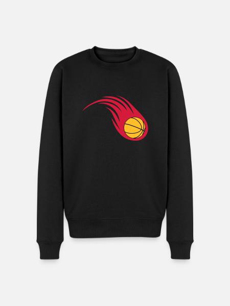 basketball fireball - Men's Premium Organic Jumper - black