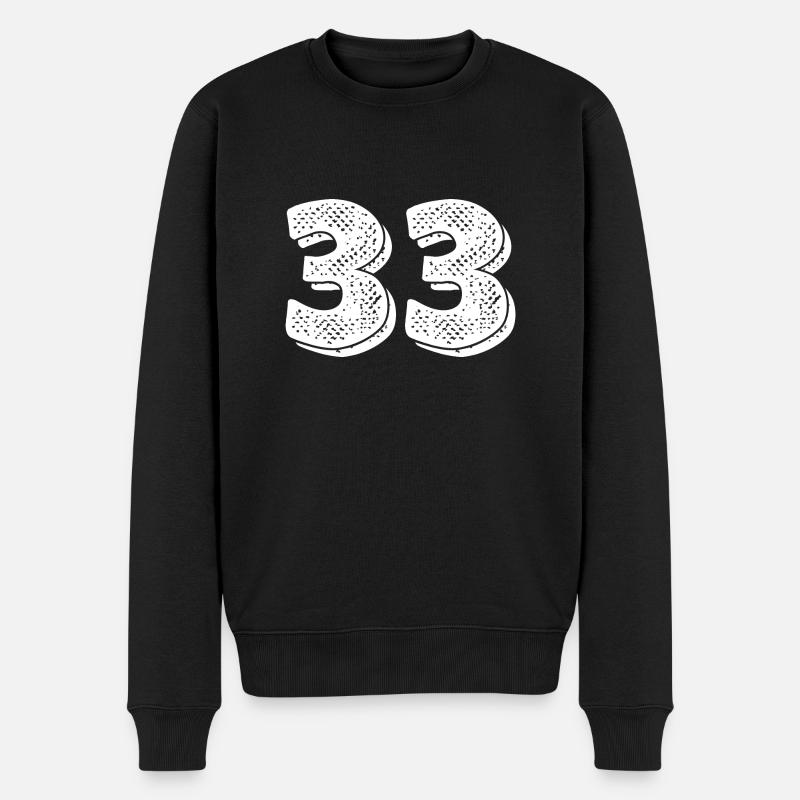 Issue 33- 33rd anniversary - Men's Premium Organic Jumper - black