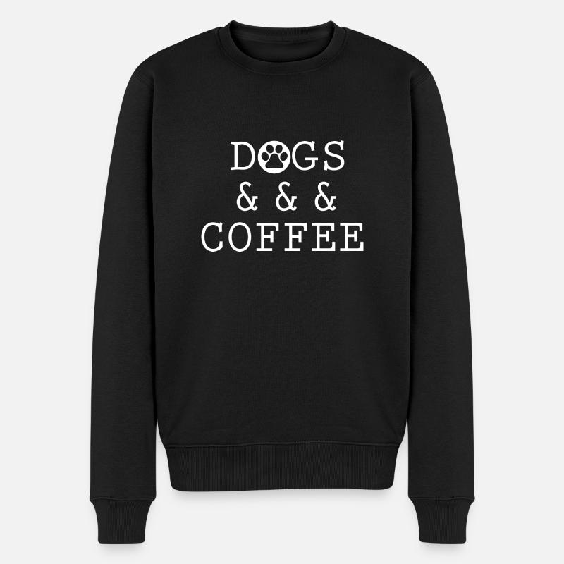 Hund Dog - Männer Premium Bio Pullover - Schwarz