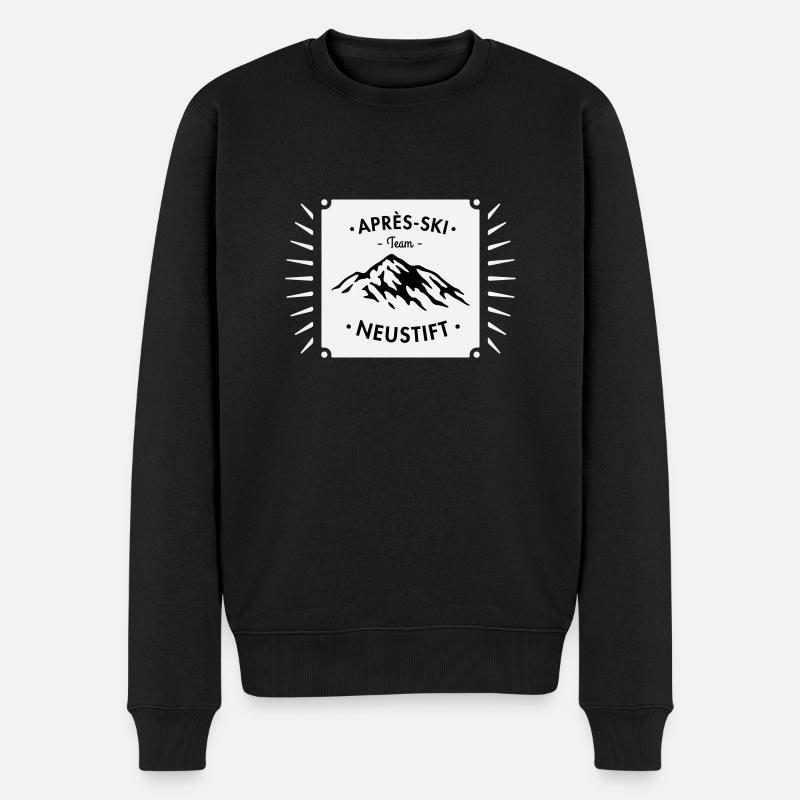 Après-Ski Neustift - Männer Premium Bio Pullover - Schwarz