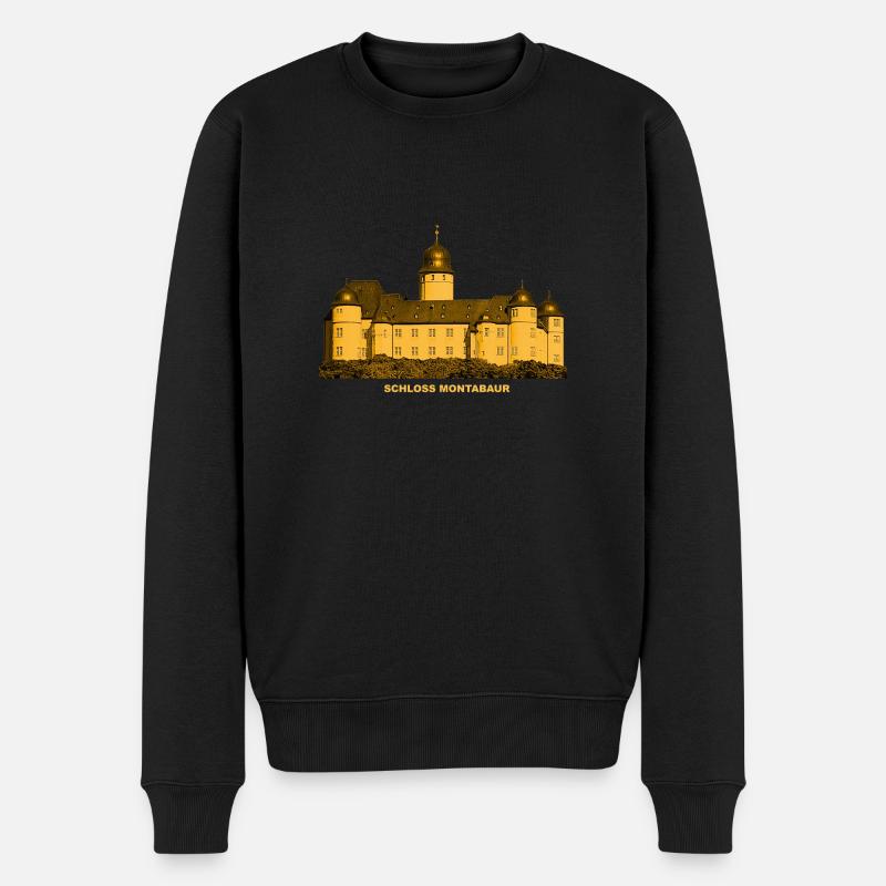 Montabaur Schloss Westerwald Rheinland-Pfalz - Männer Premium Bio Pullover - Schwarz