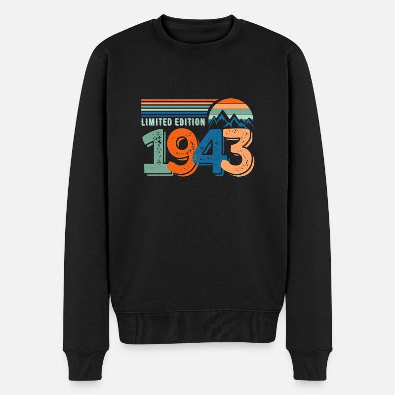Limitierte Auflage 1943 - Männer Premium Bio Pullover - Schwarz
