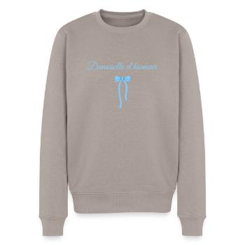 Blue Bow Bridesmaid - Men's Premium Organic Jumper - taupe - Front - Nico (187cm)