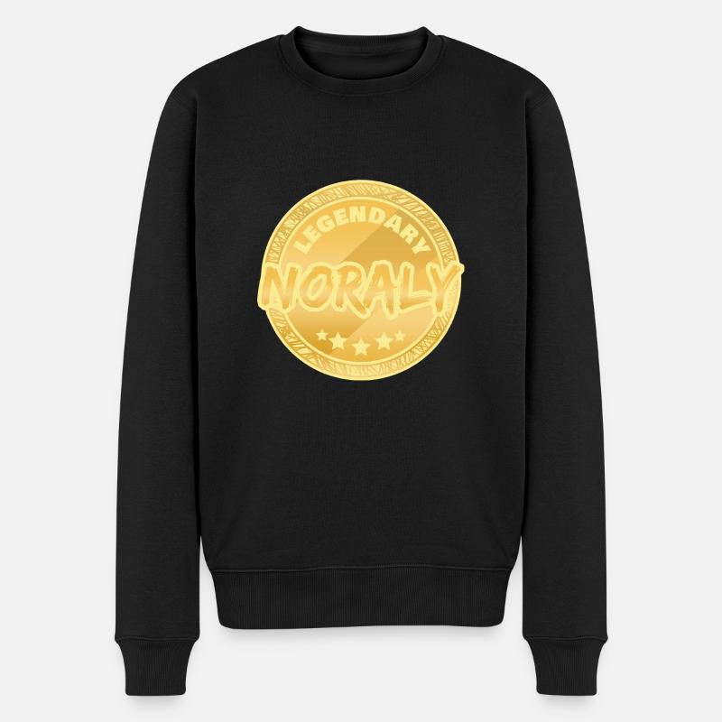Prénom Noraly - Pull Premium bio Homme - noir