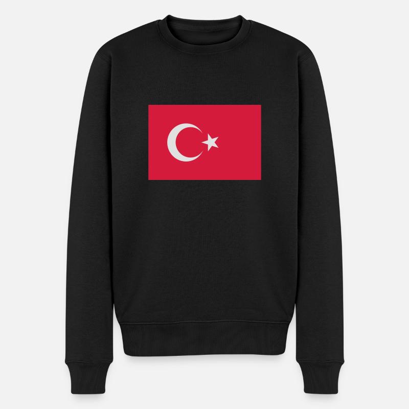 Turkey - Männer Premium Bio Pullover - Schwarz