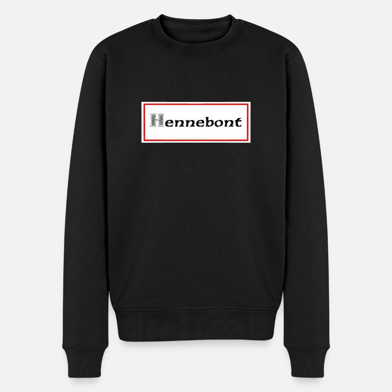 hennebont - Männer Premium Bio Pullover - Schwarz