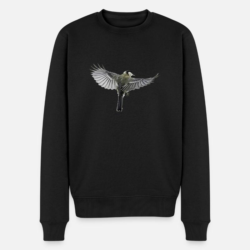 oiseau - Pull Premium bio Homme - noir