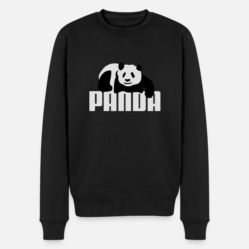 Panda - Pull Premium bio Homme - noir