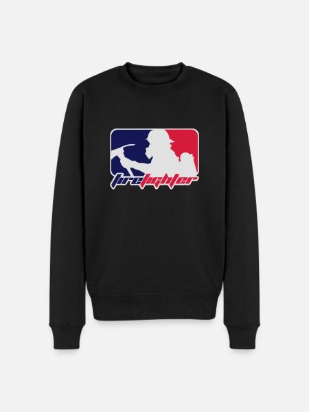 pompier - Pull Premium bio Homme - noir