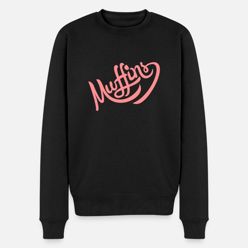 muffin - Männer Premium Bio Pullover - Schwarz