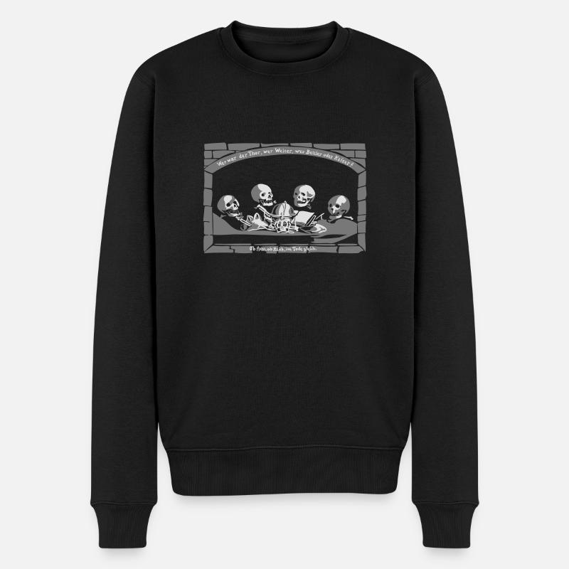 Wer war der Thor... - Männer Premium Bio Pullover - Schwarz