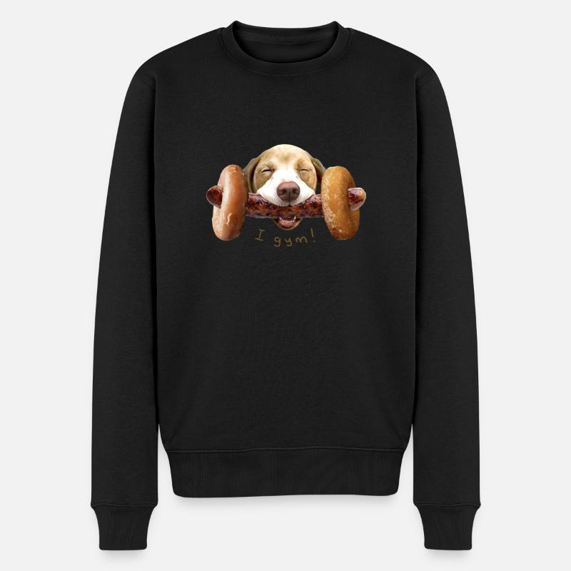 I GYM! - Pull Premium bio Homme - noir