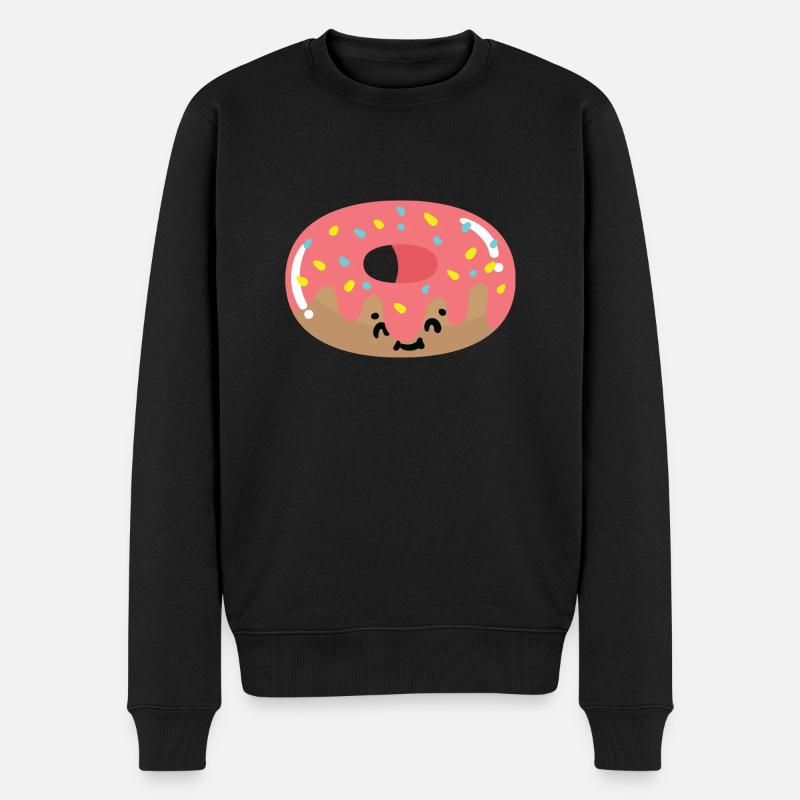 Beignet kawaii - Pull Premium bio Homme - noir