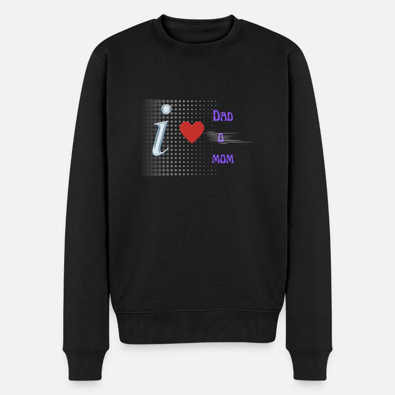 amour à papa o maman - Pull Premium bio Homme - noir