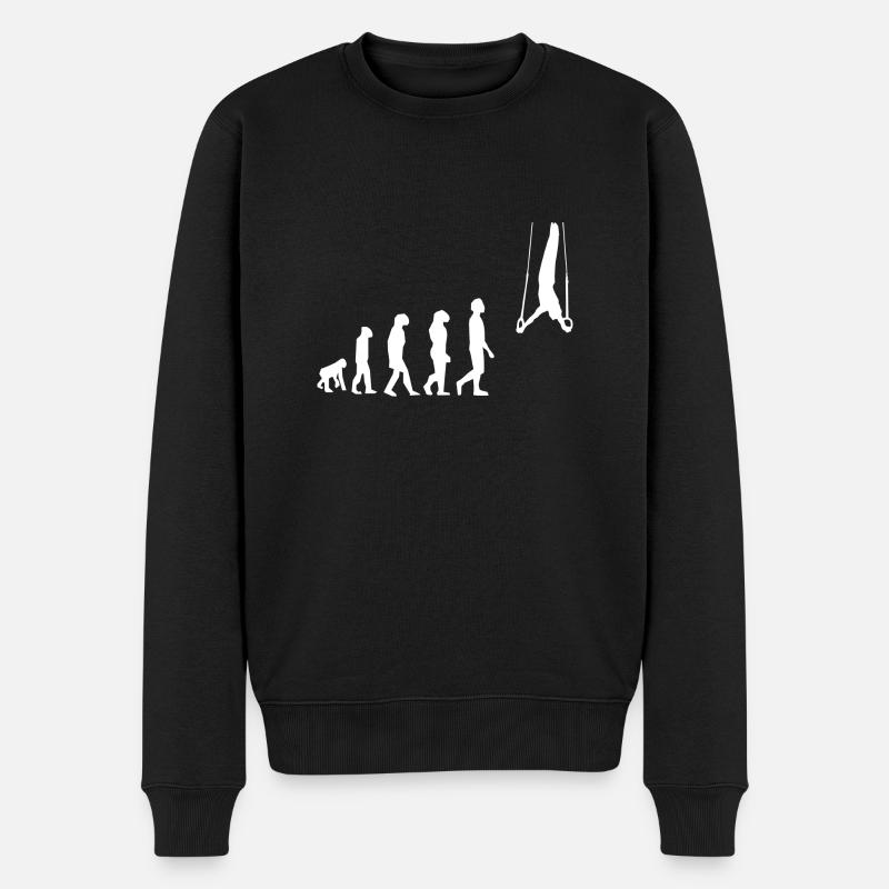 Anneaux de gymnastique évolution - Pull Premium bio Homme - noir