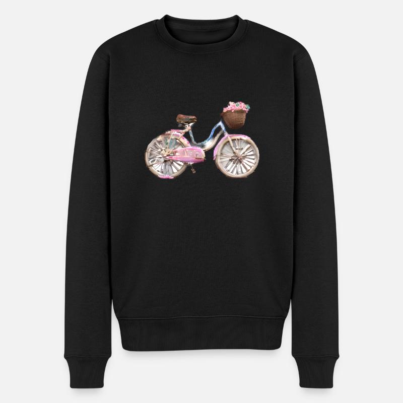 Fahrrad Fahrradfahrer Radfahren Radeln Radfahrer - Männer Premium Bio Pullover - Schwarz