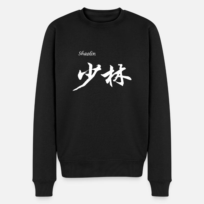SHAOLIN - CHINA - MARTIAL ARTS KUNG FU - Männer Premium Bio Pullover - Schwarz
