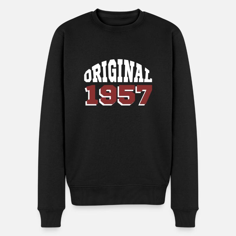 Original 1957 - Männer Premium Bio Pullover - Schwarz
