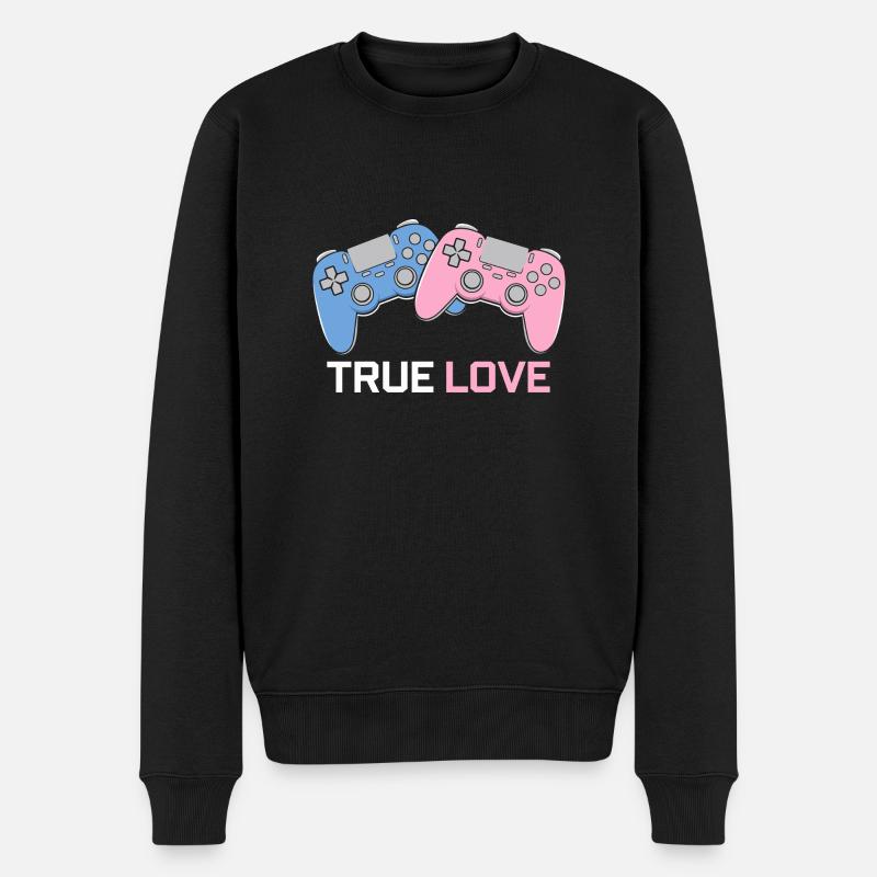 True Love - Pull Premium bio Homme - noir