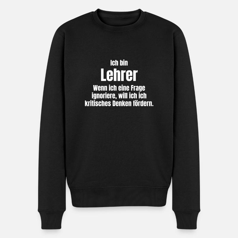Lehrer - Männer Premium Bio Pullover - Schwarz