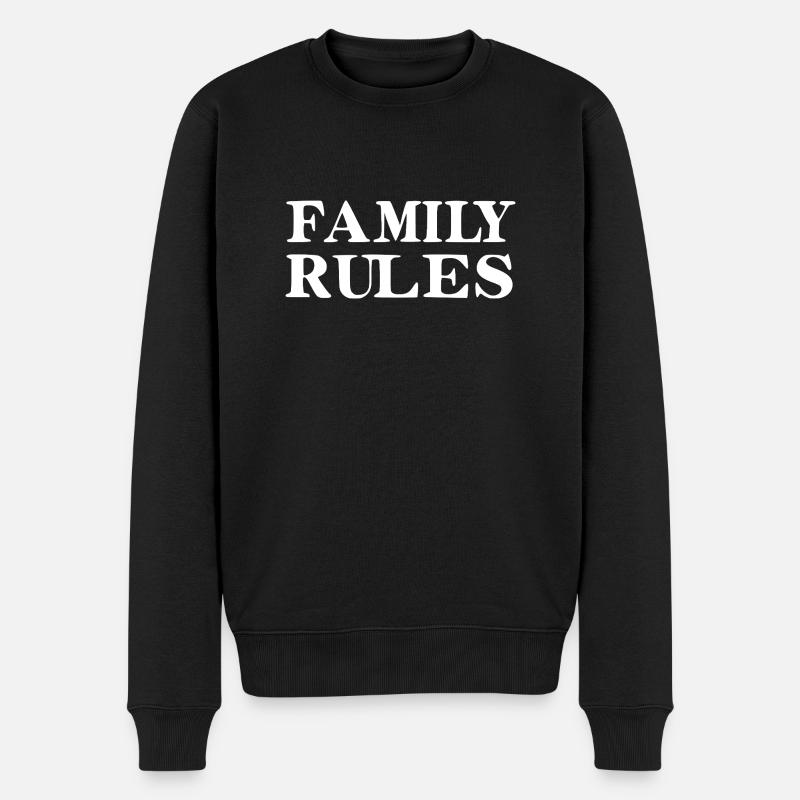 Règles de famille - Pull Premium bio Homme - noir
